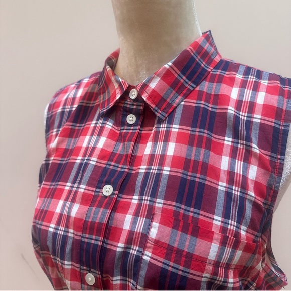 J. Crew Plaid Button Down Dress - Picture 6 of 10
